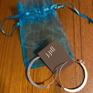 Silver hoop earrings